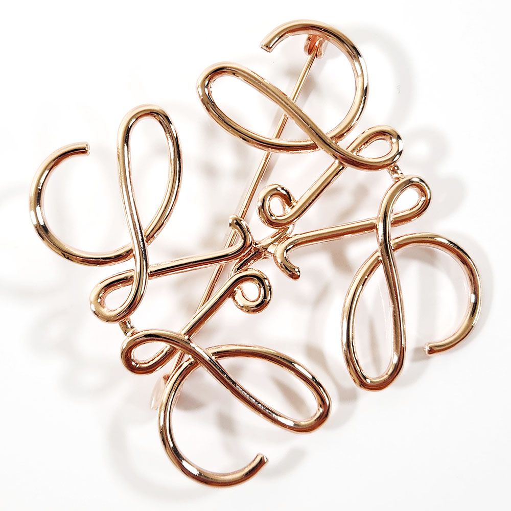 楽天市場】ロエベ LOEWE アナグラム ブローチ ピンバッジ 111.27.027