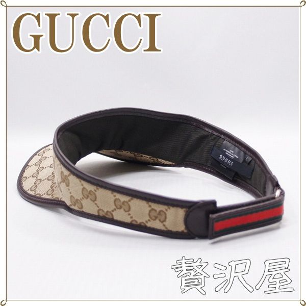 楽天市場】グッチ GUCCI 帽子 サンバイザー 新作 GUCCI 262020-FFKPG