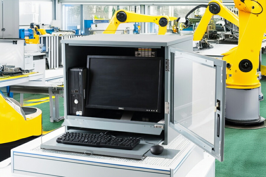 楽天市場】防塵ラック Tidy Box 22D G グレー PCケース ホコリ 排熱