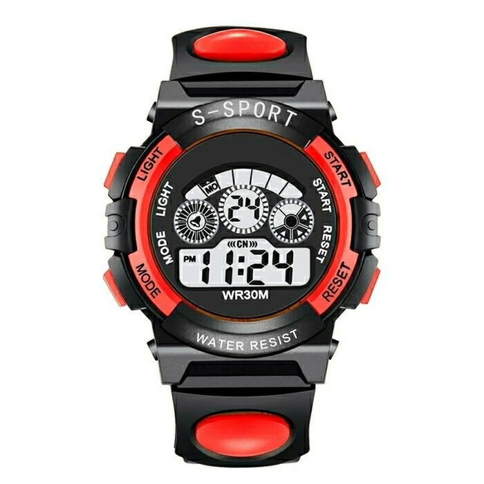 楽天市場】キッズ用 デジタル腕時計 30M防水 ラバーベルト 衝撃吸収