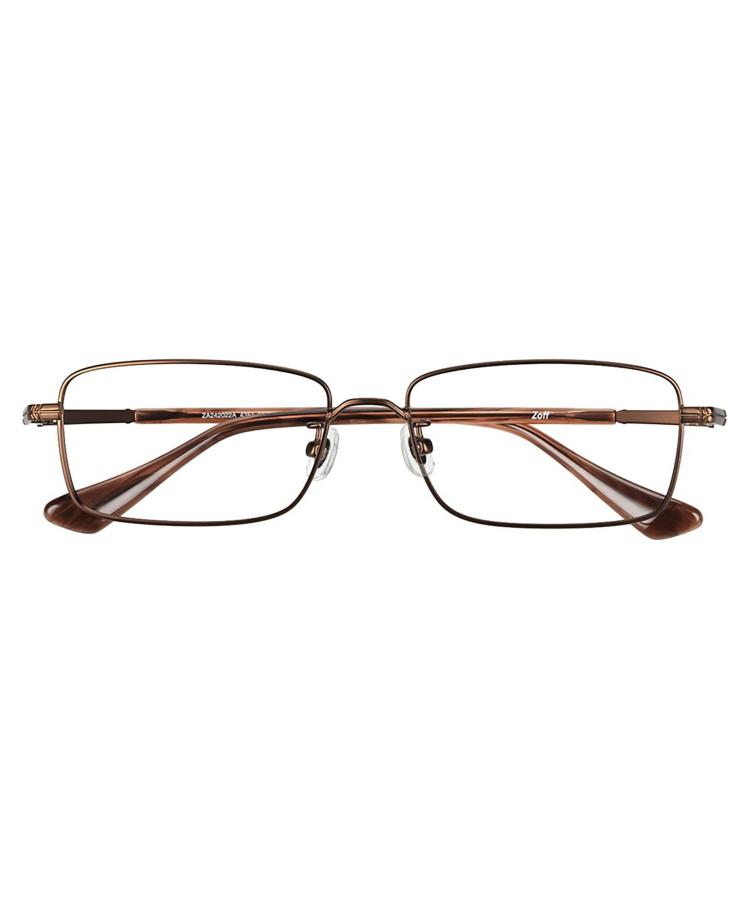 楽天市場】|スクエア型 メガネ(ブラウン(マット)) 眼鏡 検眼調整 伊達