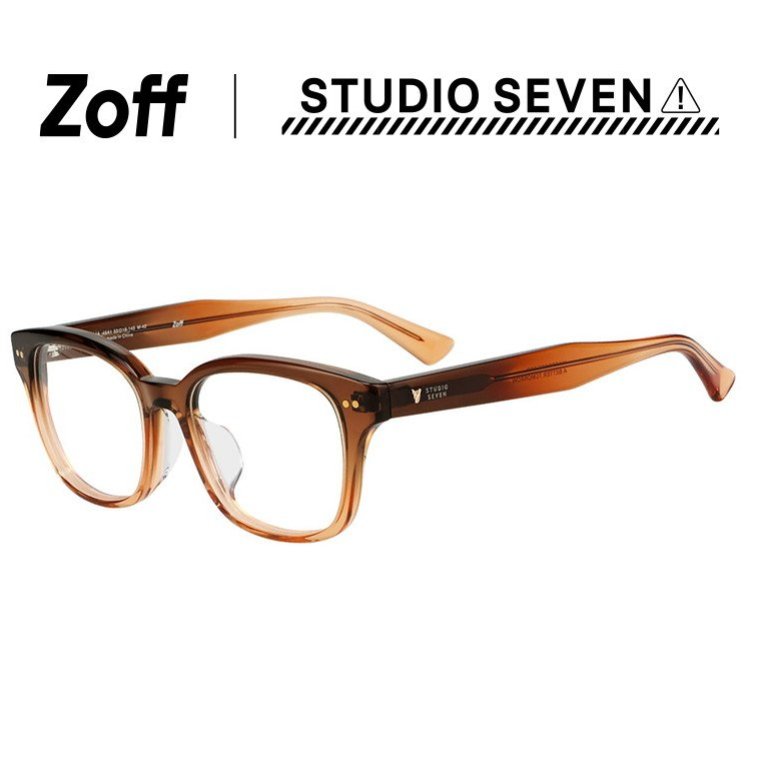 楽天市場】|Zoff STUDIO SEVEN ウェリントン型 メガネ (ブラウン