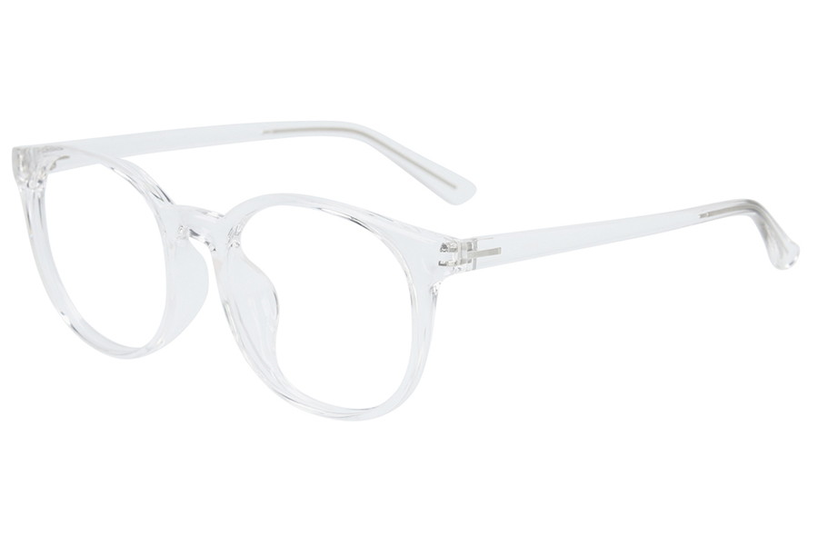 楽天市場】|【中顔面短縮みえメガネ】ボストン型 めがね（クリア（透明