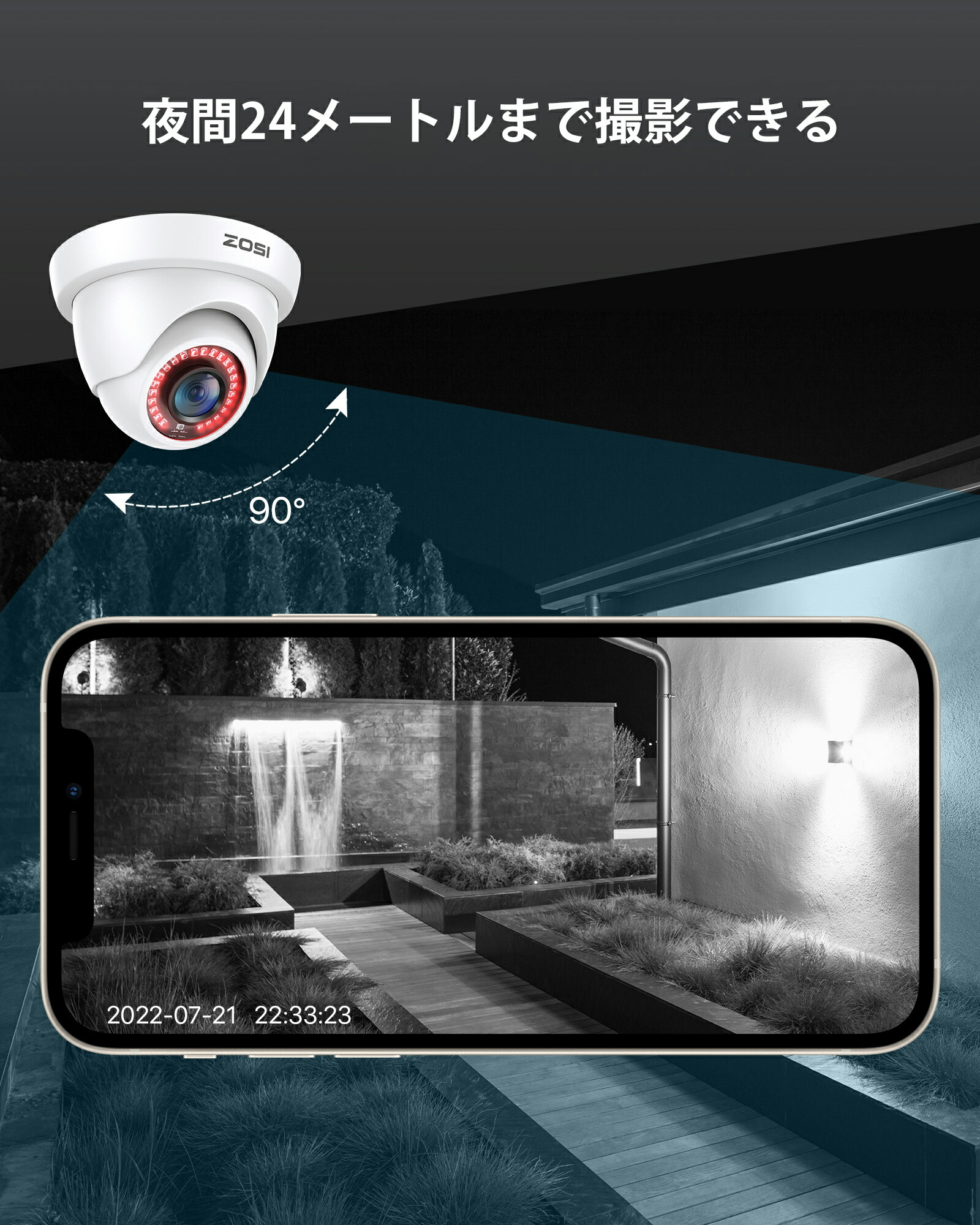 楽天市場】防犯カメラ 屋内 アナログ 監視カメラ 屋外 有線 防犯カメラ
