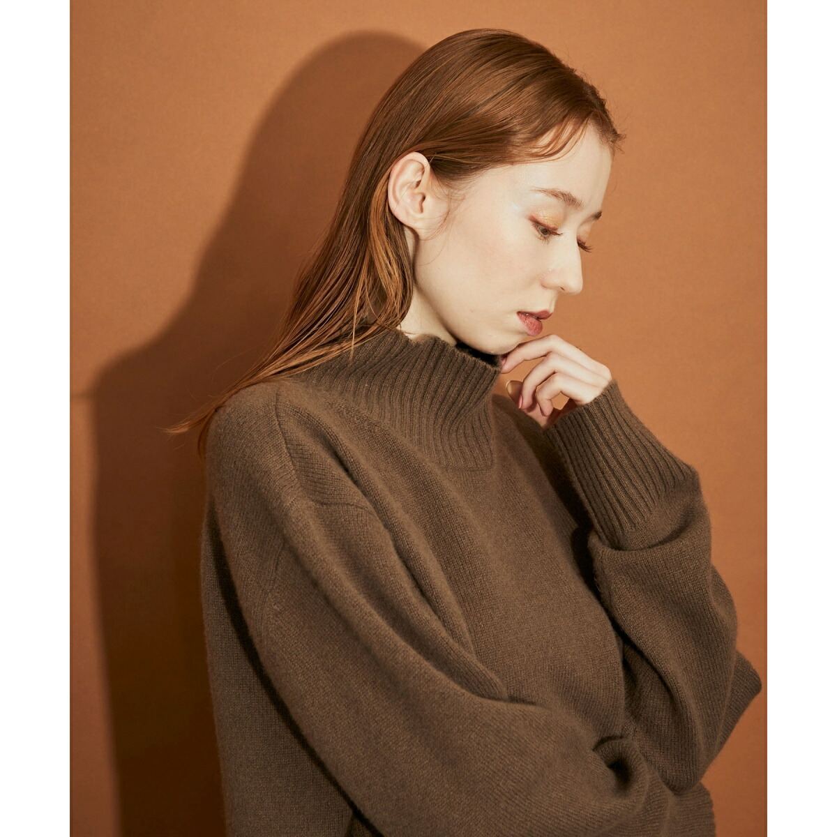 楽天市場】【追加】＜カシミヤ混＞タートルネックコクーンニットプル