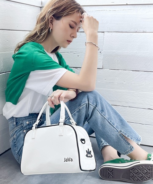 楽天市場】《JaVaジャバ コラボ》エナメルショルダーミニボストン