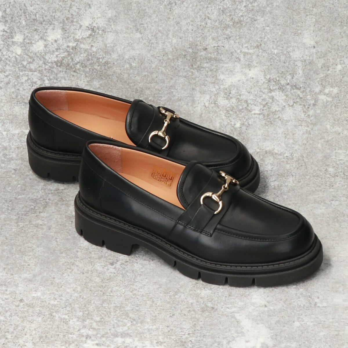 楽天市場】CORSO ROMA 9◇4cmヒール◇トラックソールビットローファー