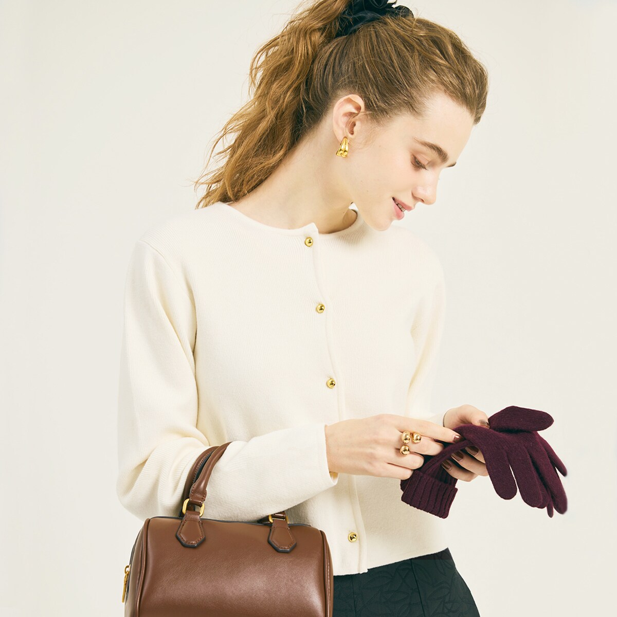 楽天市場】【新色登場】金ボタン ニット カーディガン 全7色／コカ