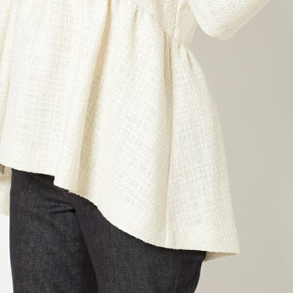 楽天市場】ファニーツイードペプラムブラウス／ローズティアラ（Rose