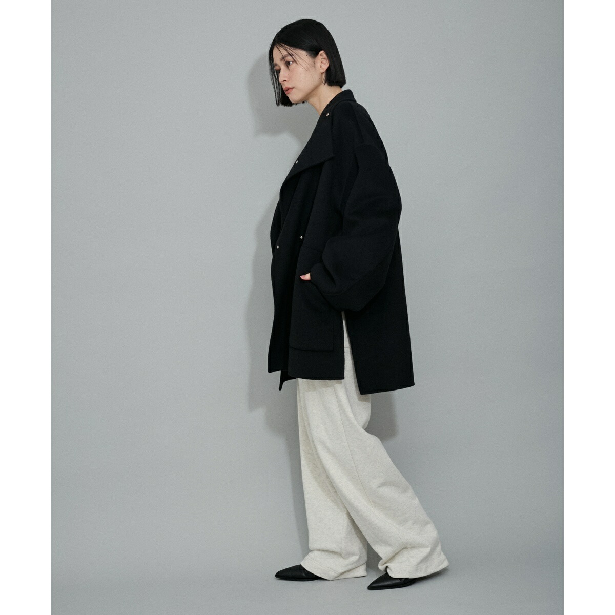 楽天市場】【WEB限定・サステナブル】スタンドカラーハーフリバー