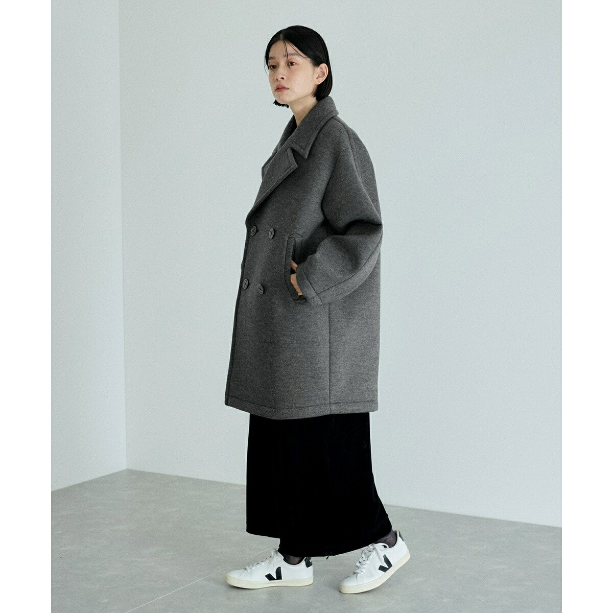 楽天市場】ウールジャージボンディングPコート／アダムエロペ（ADAM ET