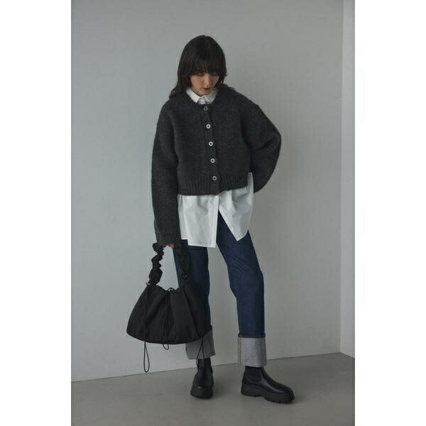 楽天市場】wool compact cardigan／ブラック バイ マウジー（BLACK BY