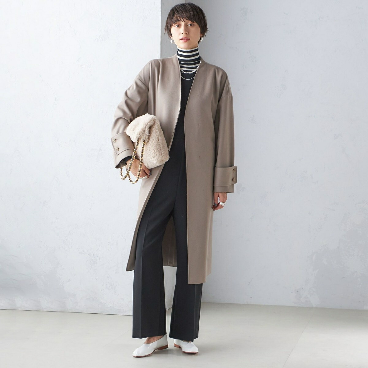 楽天市場】MANTECO ノーカラー コート／シップス（SHIPS） : 丸井