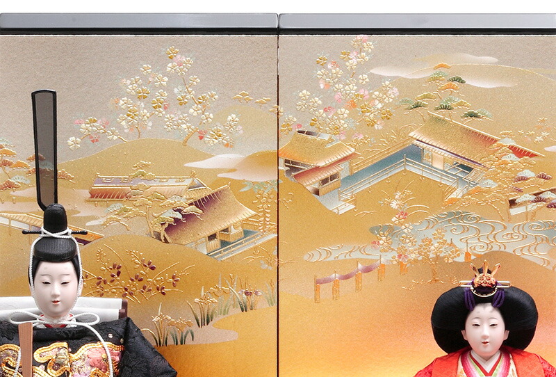 楽天市場】雛人形 久月 ひな人形 雛 平飾り 親王飾り 平安光義作 御雛