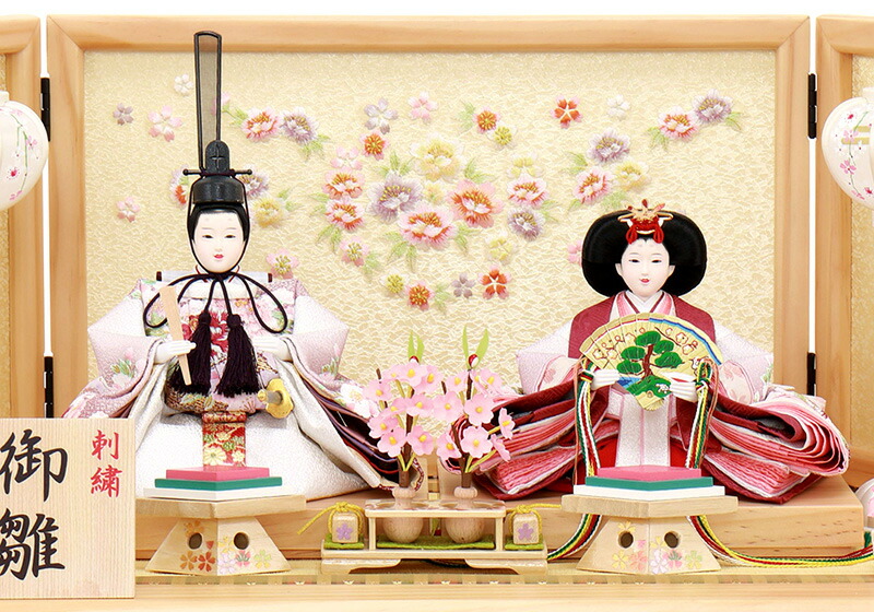 楽天市場】雛人形 ひな人形 雛 コンパクト収納飾り 親王飾り 恵翠作 小