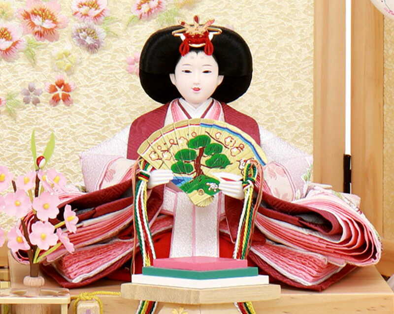 楽天市場】雛人形 ひな人形 雛 コンパクト収納飾り 親王飾り 恵翠作 小