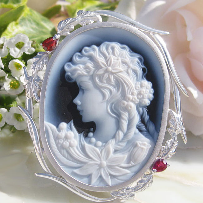 楽天市場】Hans-Peter Muller作 ストーンカメオ 最高級ブラックメノウ