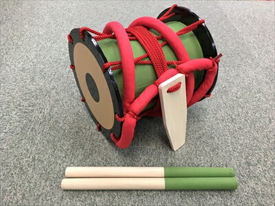 楽天市場】在庫連動 前太鼓 (舞台用小道具、バチ付き) 巾約18cm×約