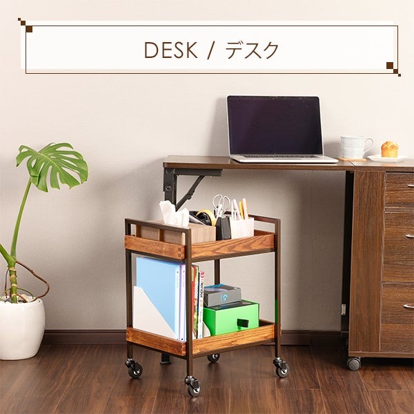 楽天市場】ウッド 木製 ワゴン ラック キャスター付き エイジング