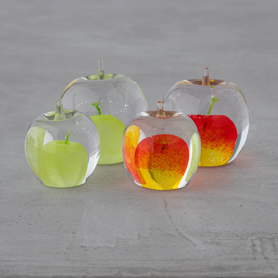 ガラス専門店｜築館礼野｜ペーパーウェイト／赤りんご（小） – TSUCHI