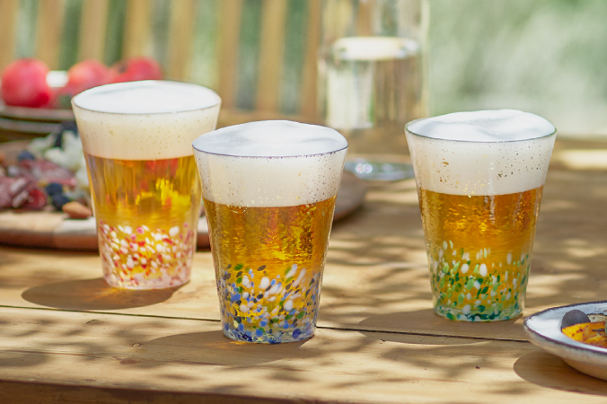 色空グラス［7月］ | シリーズ | ハンドメイドガラスの伝統工芸品