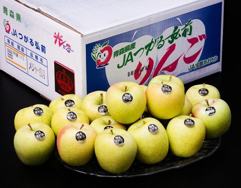 高糖度選果「メジャー名月」青森県産りんご 約5kg（14〜20玉）簡易箱