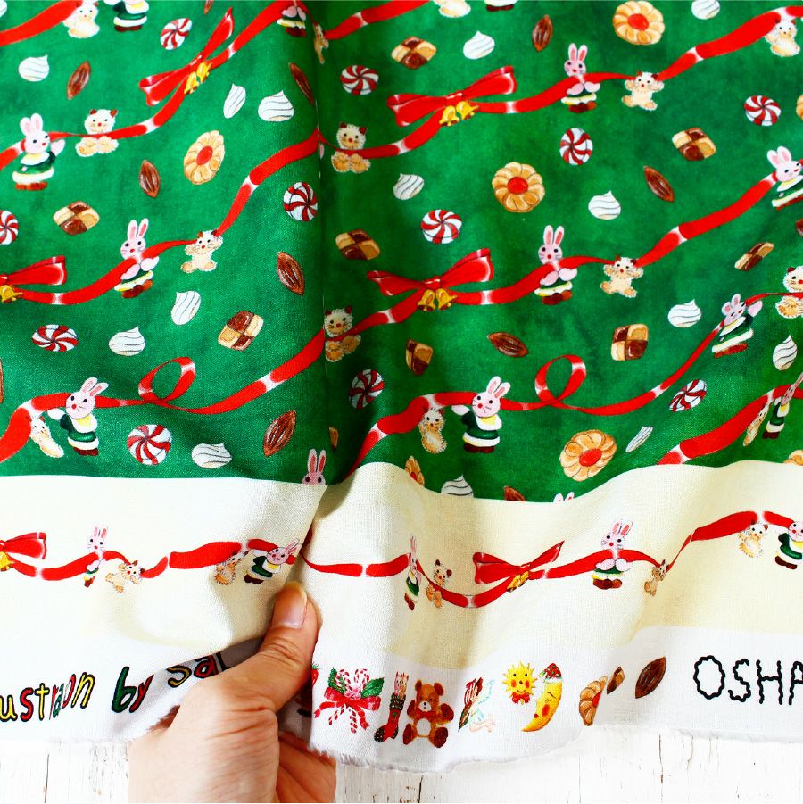 さぶさん sabuさんコラボ ハッピーホリデー 巾約110cm×約50cmパネル (1