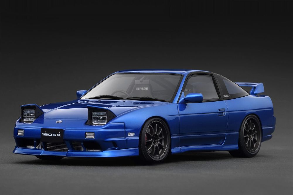 Nissan 180SX TYPE X (RPS13) Blue Metallic (1/18 Scale)【IG3766