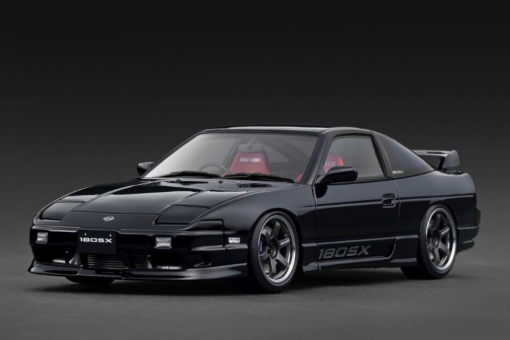Nissan 180SX TYPE X (RPS13) Black (1/18 Scale)【IG3767