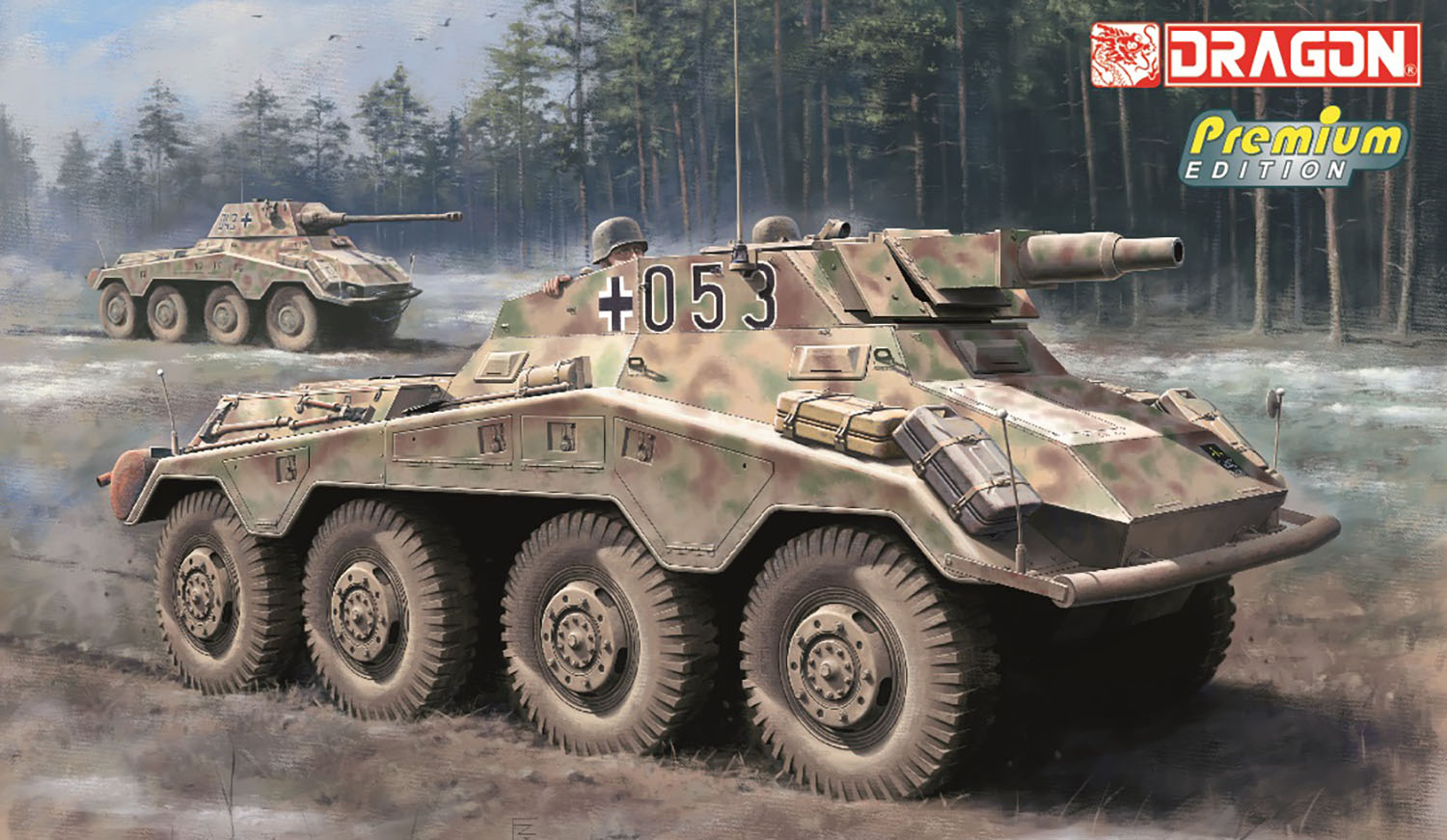 1/35 WW.II ドイツ軍 8輪重装甲車 Sd.Kfz.234/3 7.5cmKwK短砲身搭載型