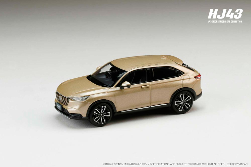 1/43 ホンダ VEZEL 純正オプション装着車クリスタルブラックパール