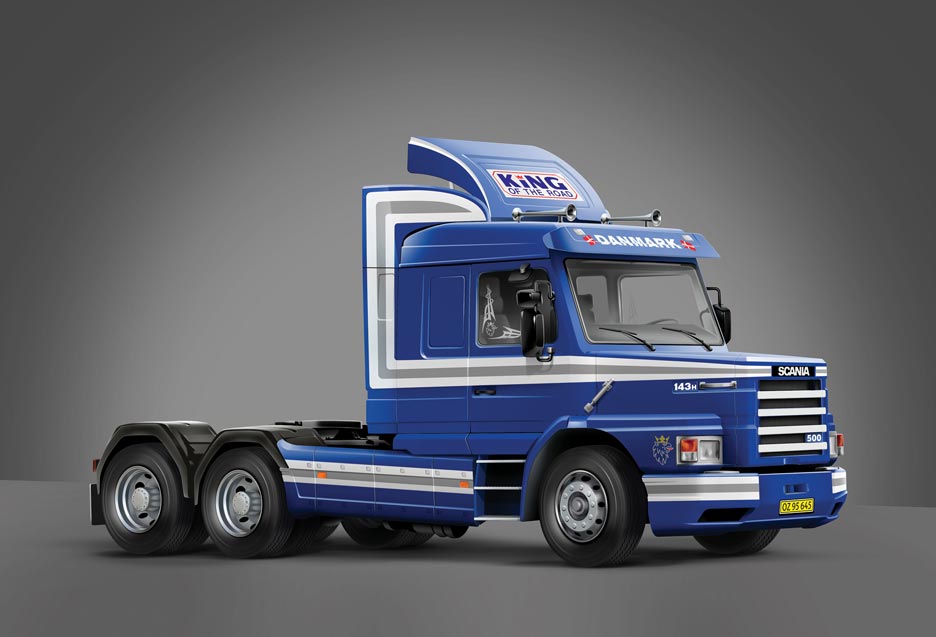 1/24イタレリカーテンサイドトレーラー/トラックプラモデルスカニアman