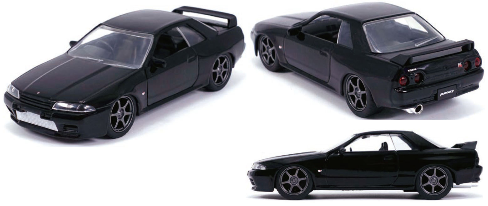 ワイルド・スピード 1/32 1989 NISSAN SKYLINE GT-R R32 BLACK