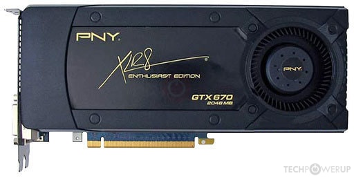 PNY XLR8 GTX 670 Enthusiast Edition Specs | TechPowerUp GPU Database