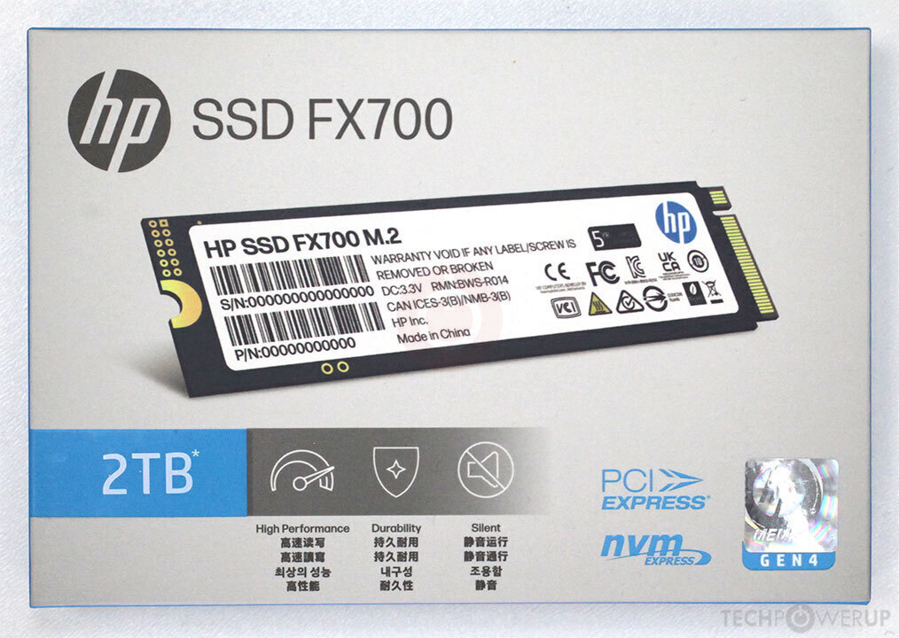 HP FX700 2 TB Specs | TechPowerUp SSD Database