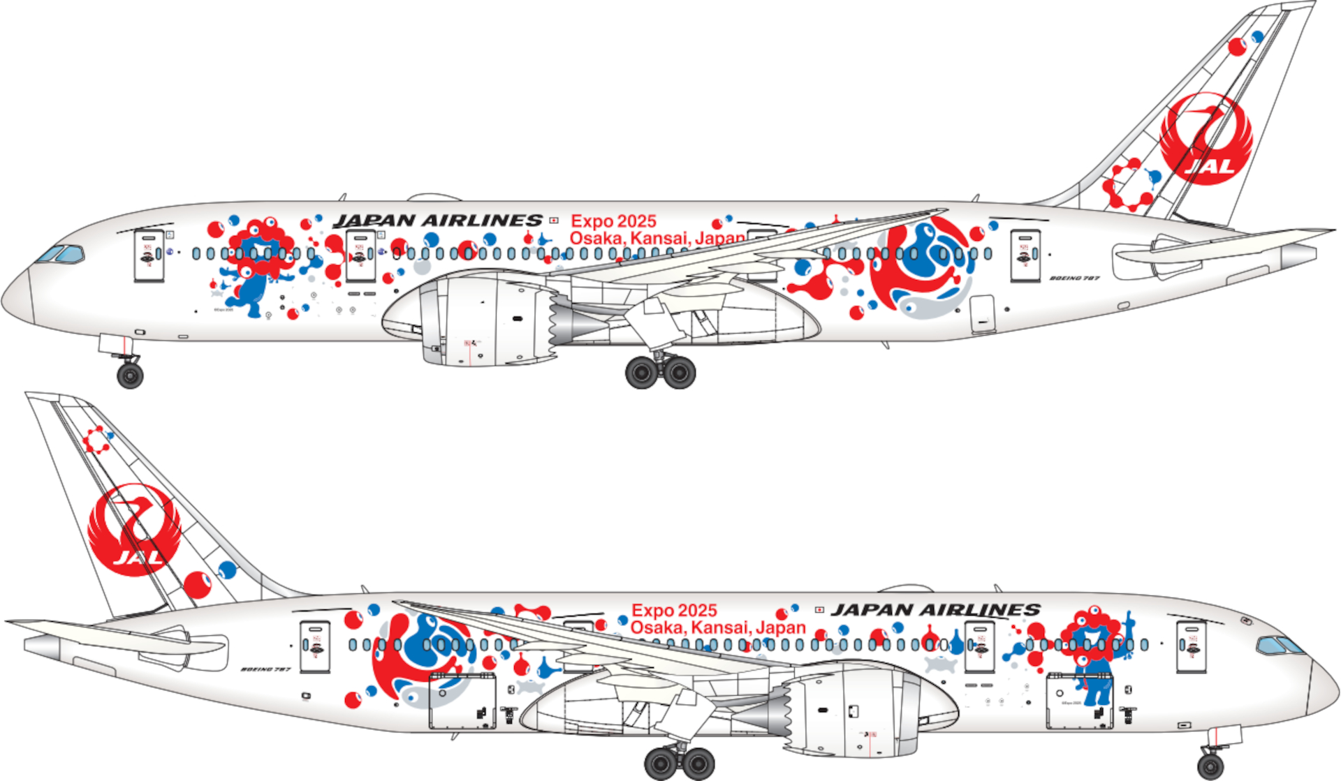 JAL B787-8 ミャクミャクJET 2号機 大阪・関西万博 1/400 JAL B787-8