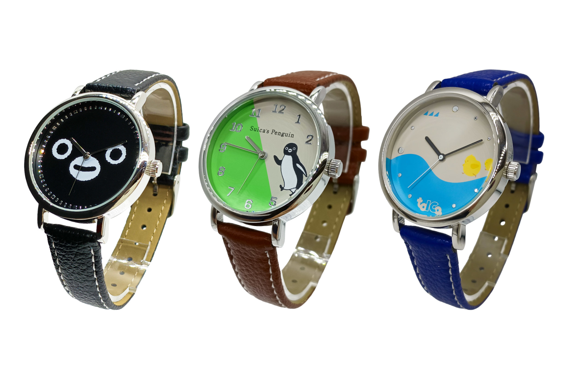 JRのICカード「Suicaのペンギン」「TOICAのひよこ」が腕時計に！ 各