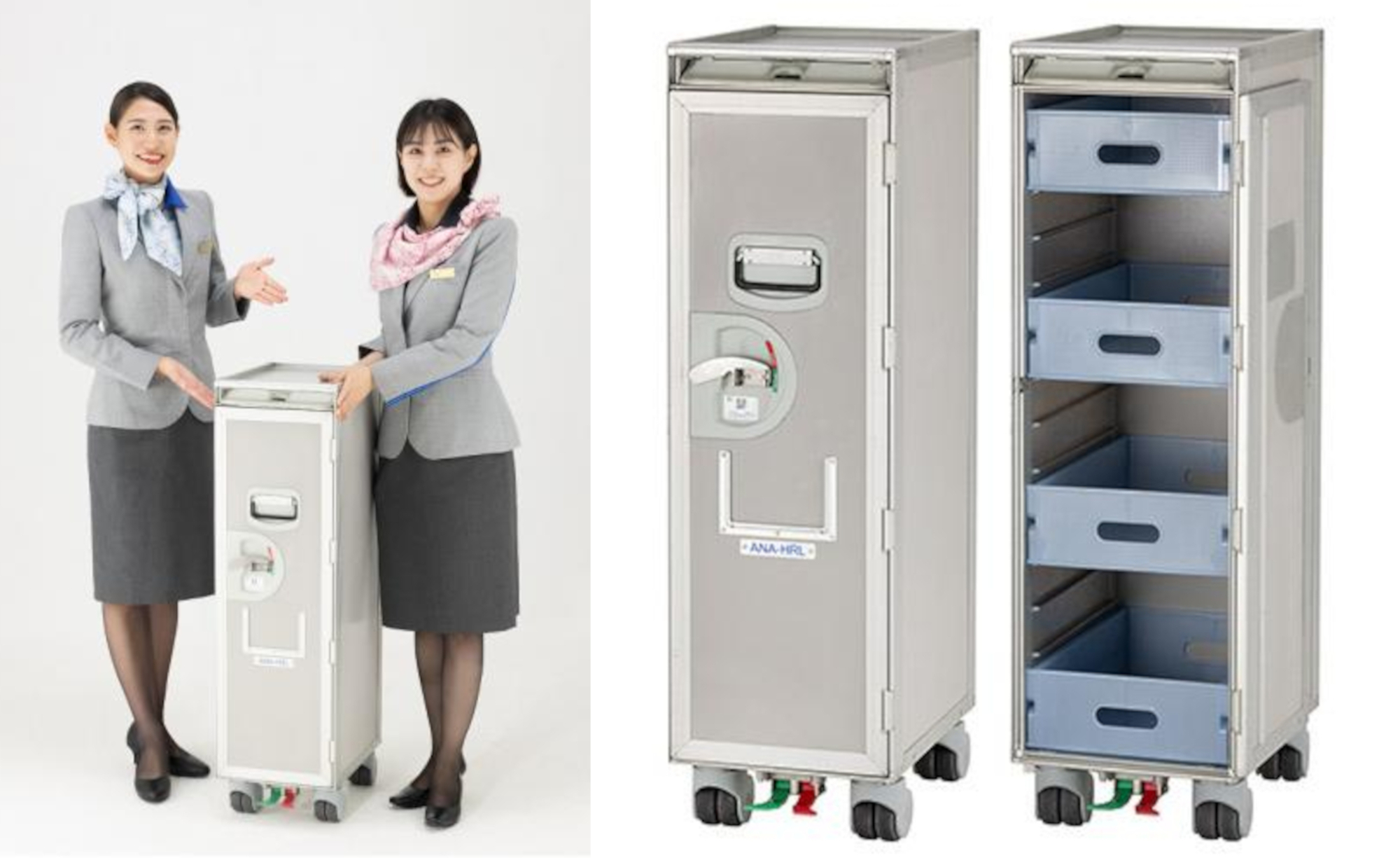 ANA、ドリンクサービス用機内カート発売。軽量化した新型モデルで価格