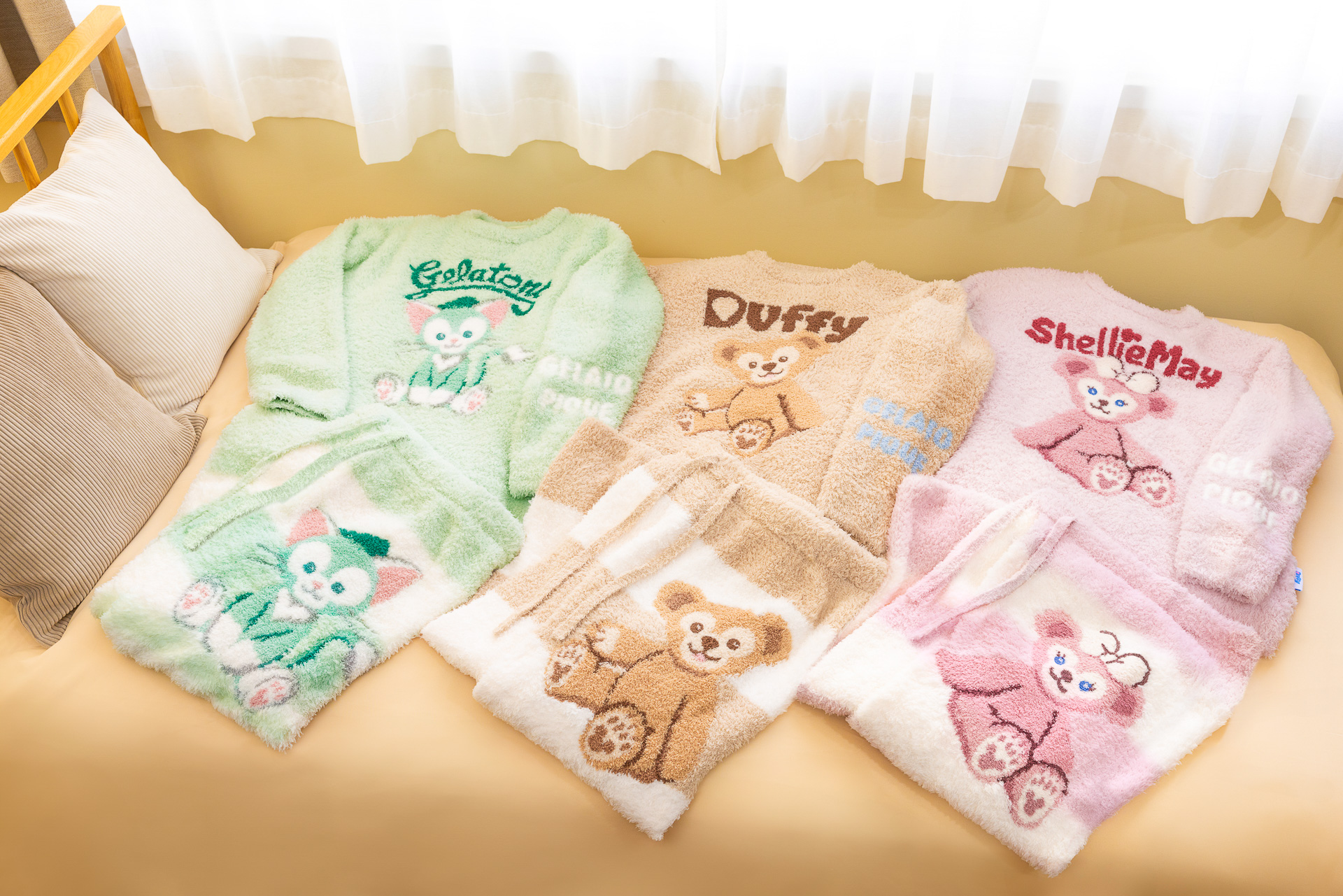 ダッフィー×ジェラピケコラボ第2弾！ ルームウェアセットに特別仕様の