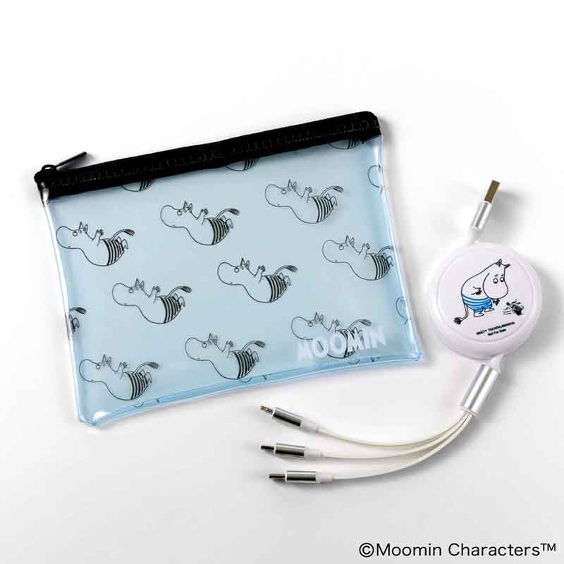 オトナミューズ8月号増刊、水着姿の「ムーミン」3種端子巻き取り充電