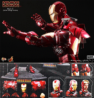 ホットトイズ アイアンマン/マーク3 バトルダメージ版 - 1/6