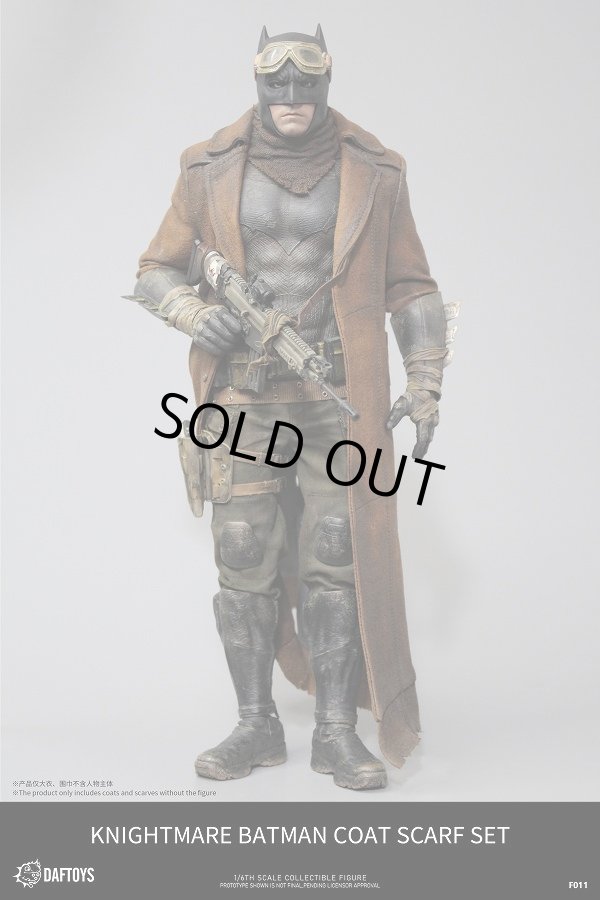 DAFTOYS F011 1/6 ナイトメア バットマン コート ＆ スカーフ セット