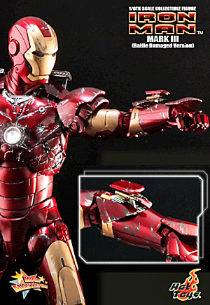 ホットトイズ アイアンマン/マーク3 バトルダメージ版 - 1/6