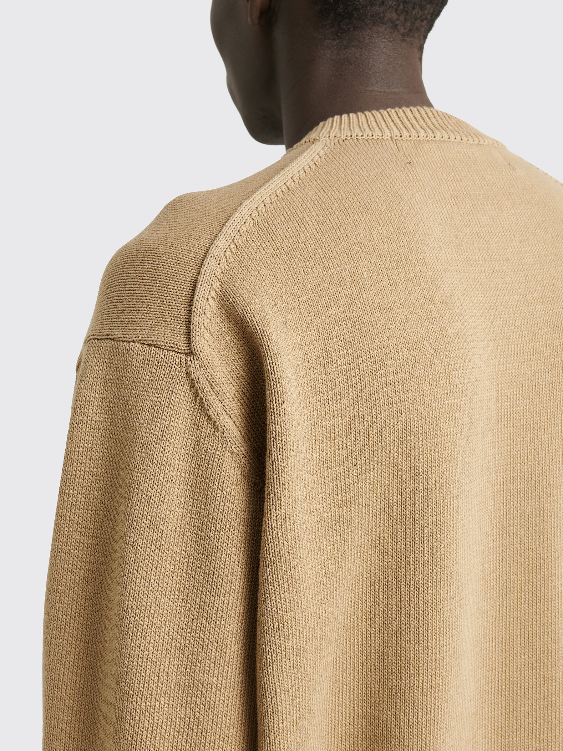 Comme des Garçons Homme Knitted Logo Sweater Beige / Green – Très Bien