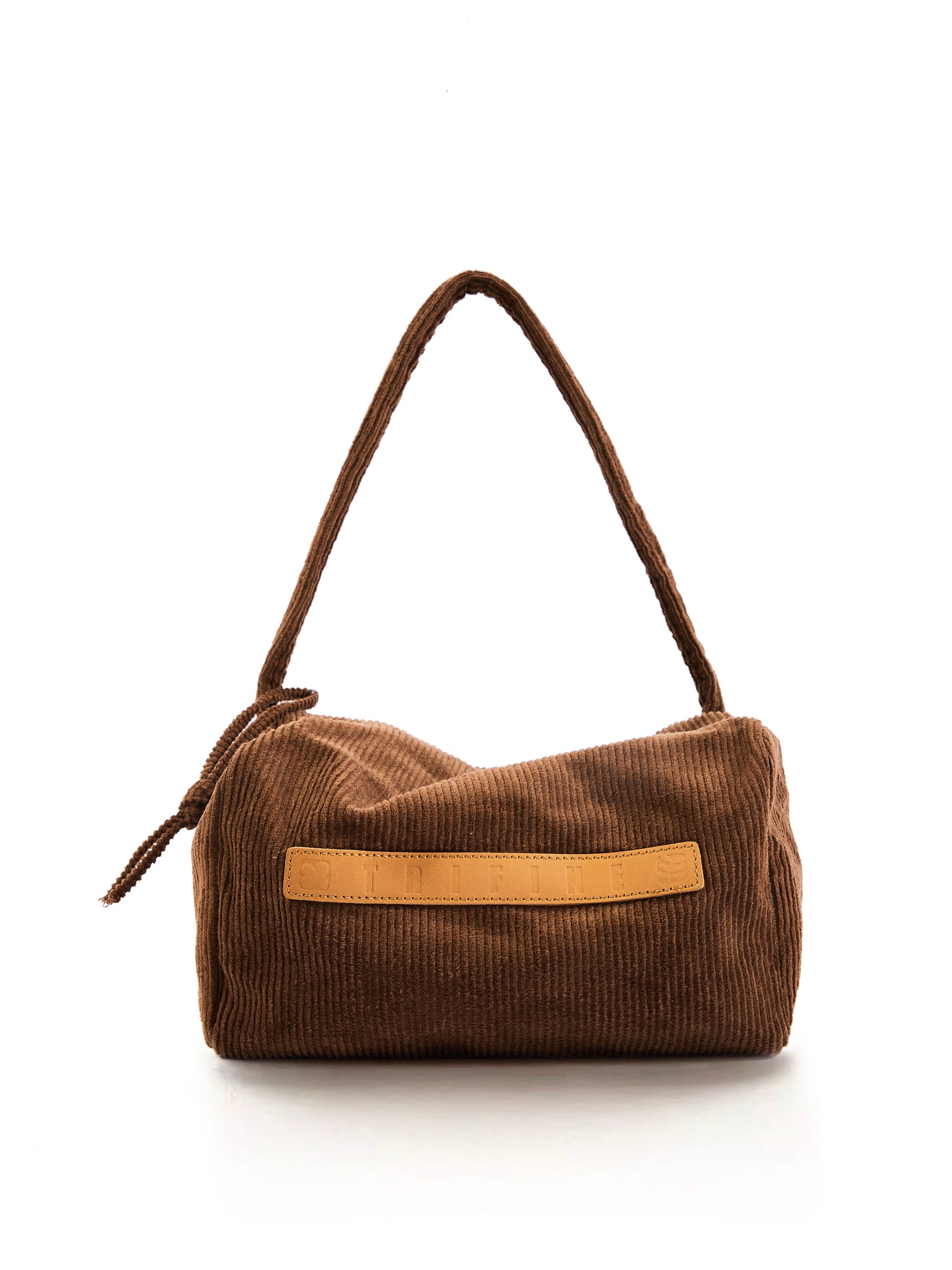 Corduroy Shoulder Bag - Brown – Trifine