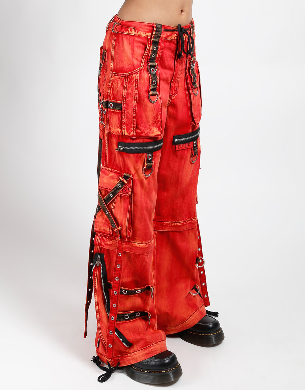 TRIPP NYC - X-STRAP ZIP OFF PANT FIRE WASH