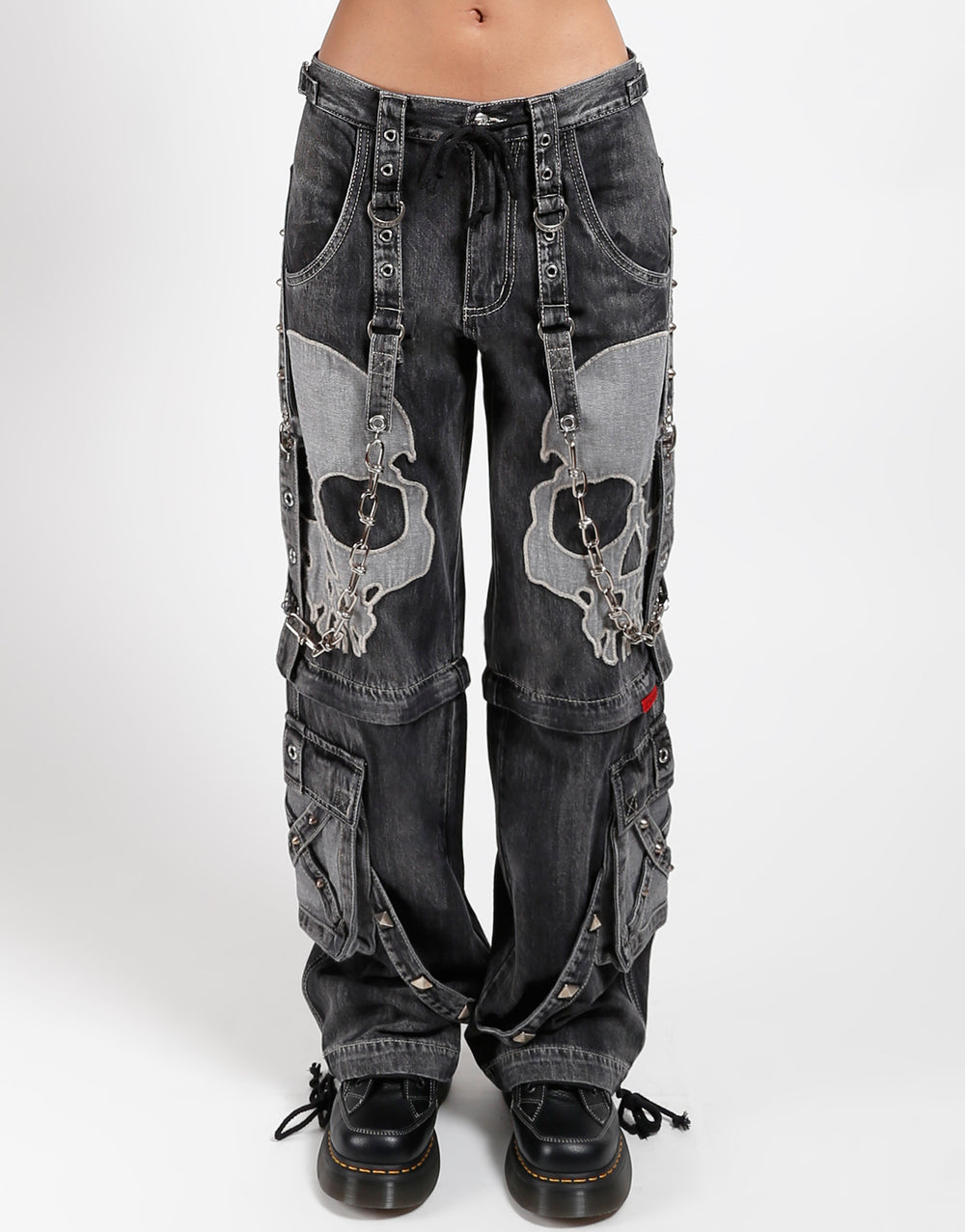 TRIPP NYC - SCARE DARK STREET PANT FOG WASH BLACK DENIM