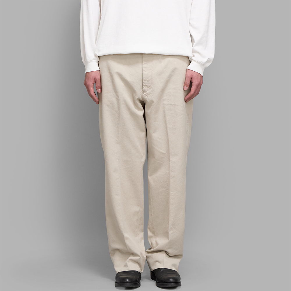 COMOLI / ポストワークツイル パンツ (Ivory) | twelve