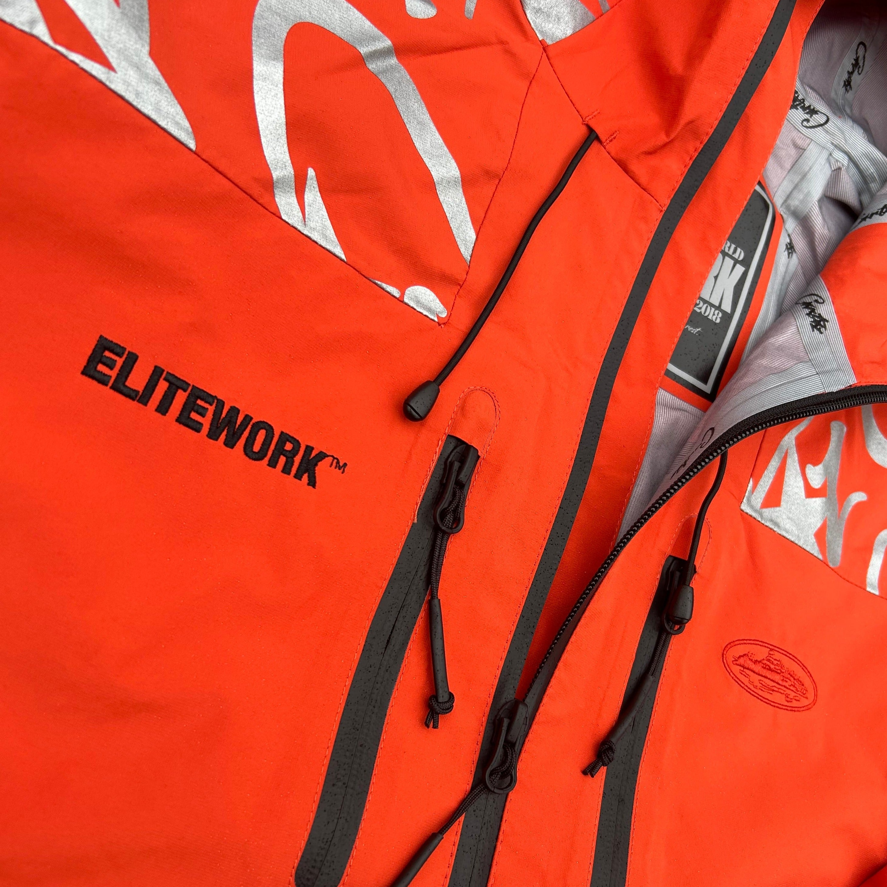 Corteiz Orange Elitework Shell Jacket | Twentytwo Supplies
