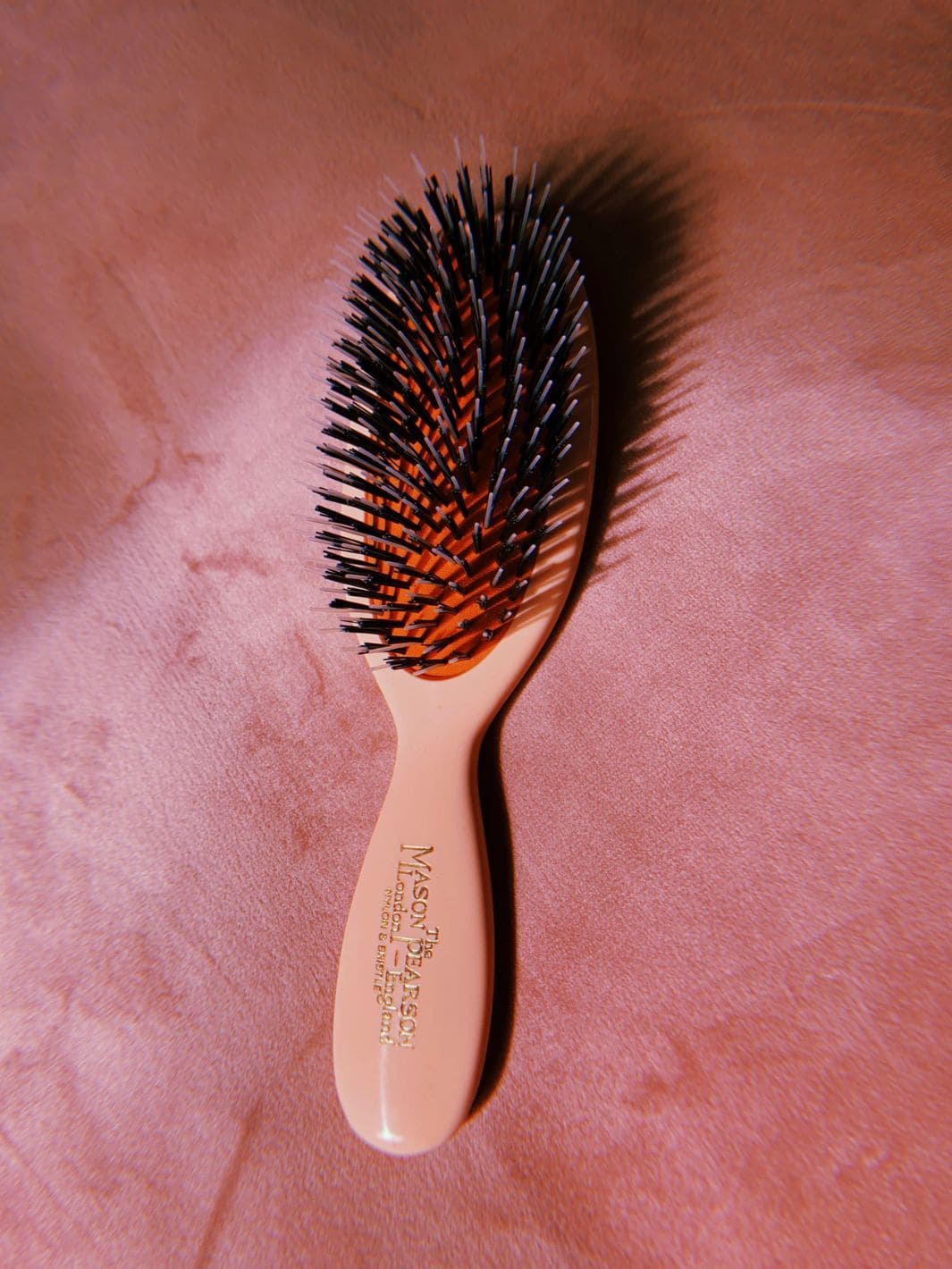 Pastel Pink Boar Bristle & Nylon Mix Mason Pearson Hair Brush